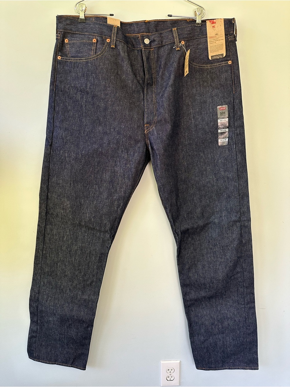 Levi’s 501 Original Shrink To Fit Jeans 42x36 Big & Tall